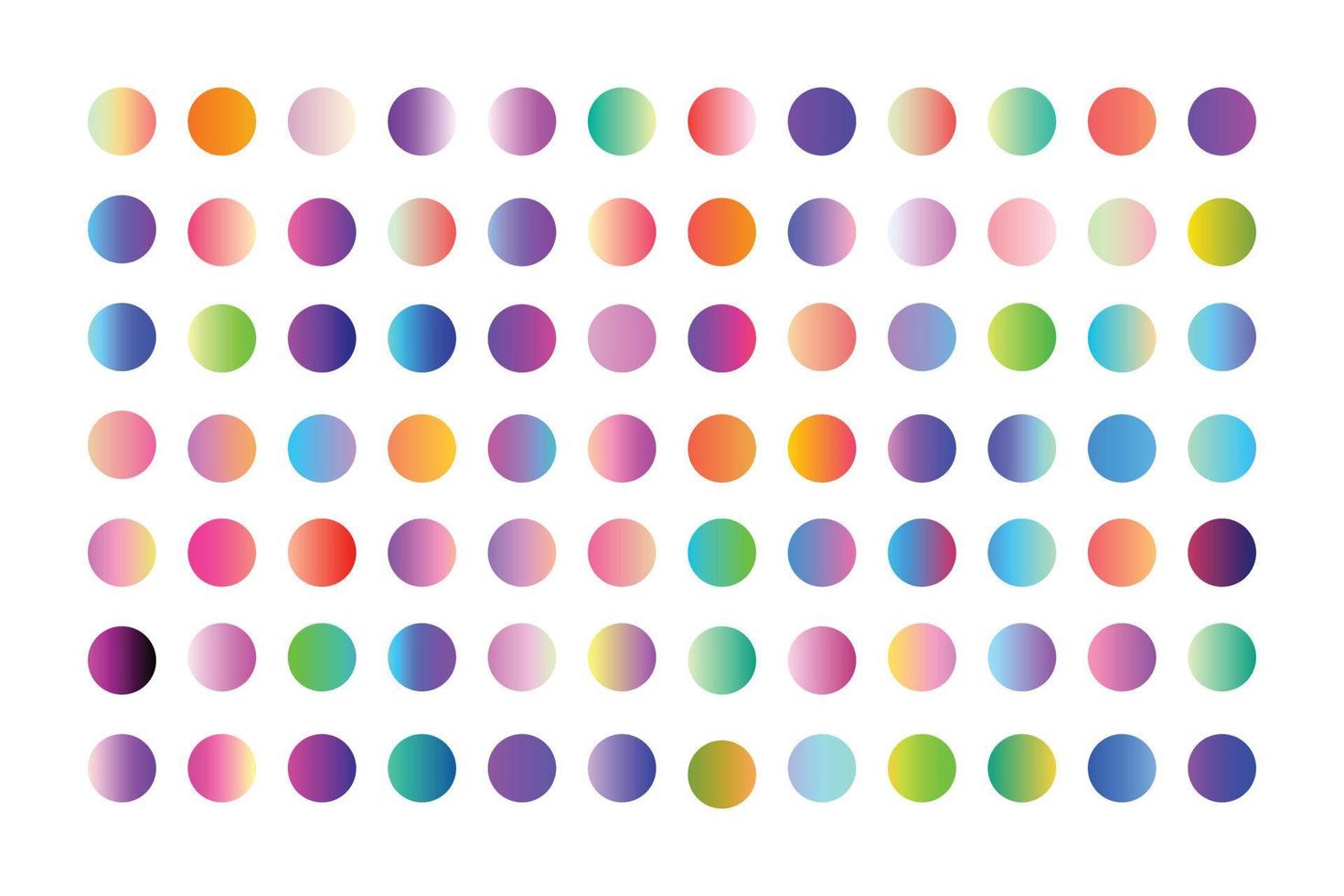 conjunto de las mejores tendencias únicas modernas ui color degradado. gradiente web. color de degradado de vector de pantalla