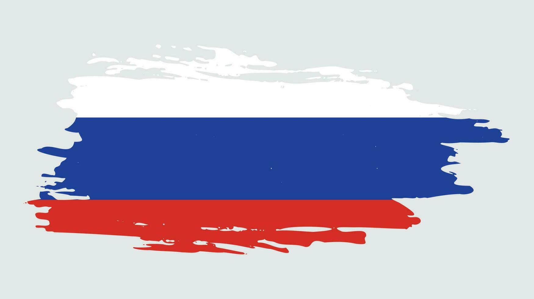 Splash new Russia grunge texture flag vector