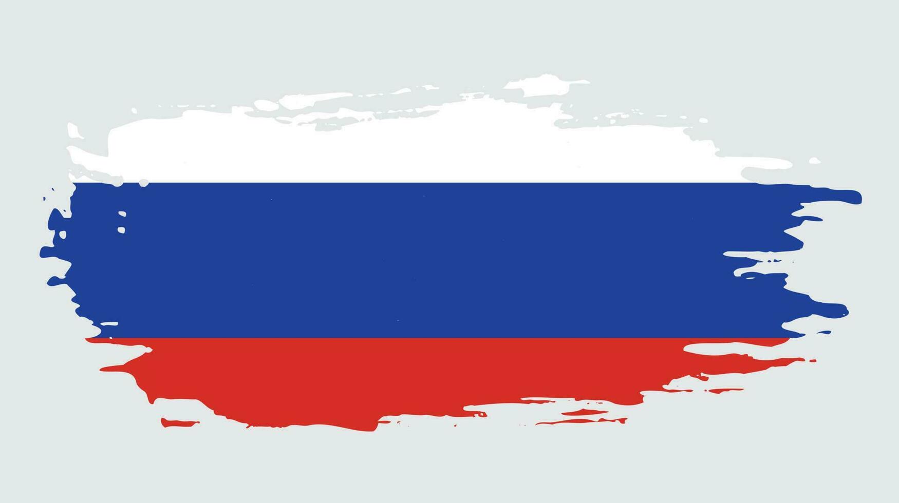 New splash grunge texture Russia flag vector