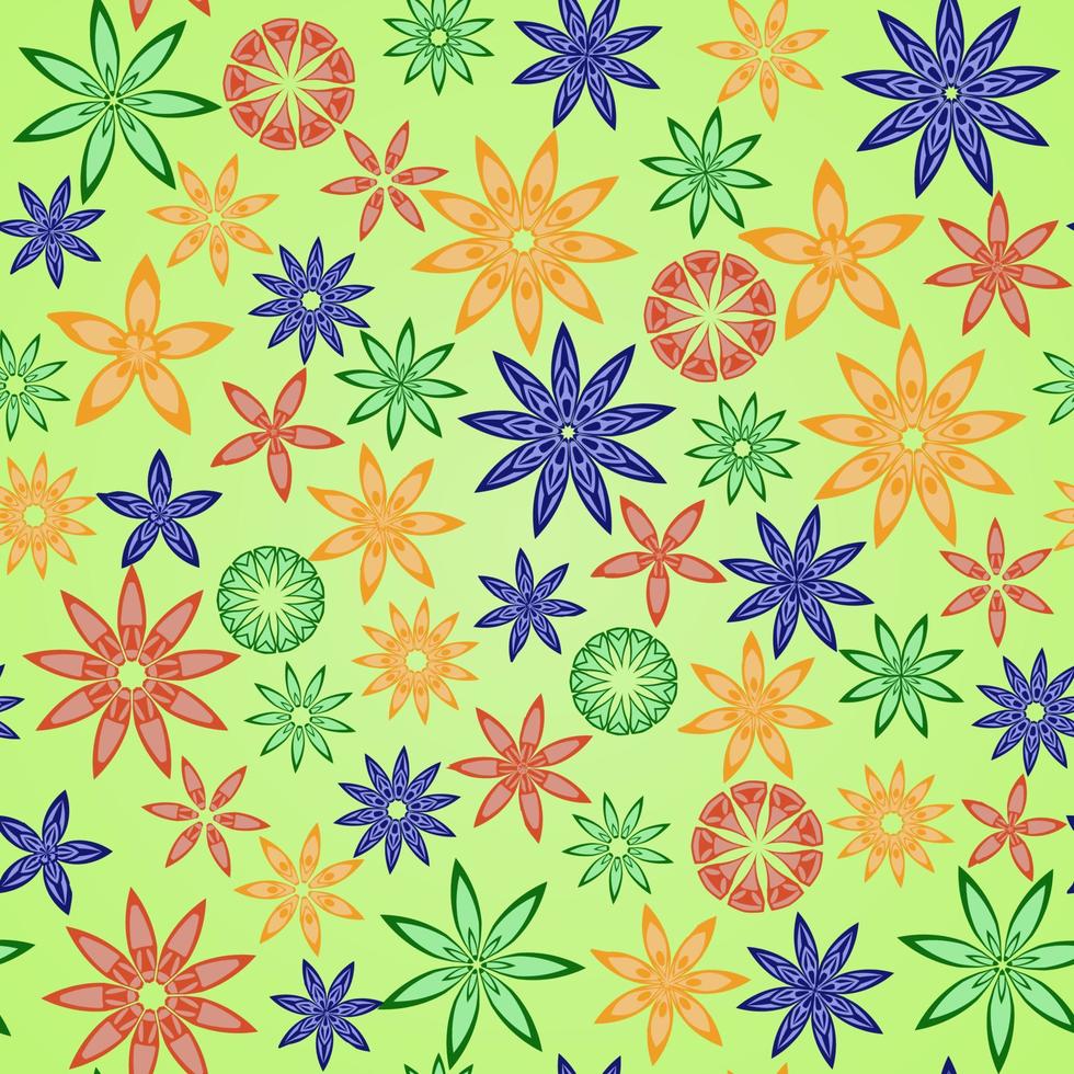 patrón floral transparente vector