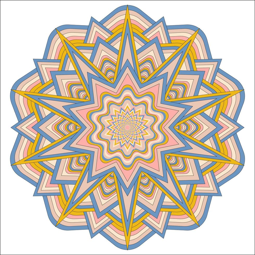 Mandala. Decorative Round Ornament Pattern. Vintage geometric elements. vector