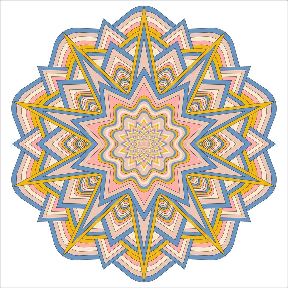 Mandala. Decorative Round Ornament Pattern. Vintage geometric elements. vector