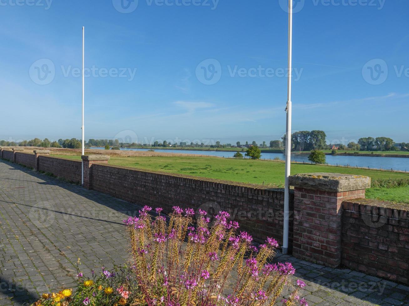 Grieth village at the rhine river photo