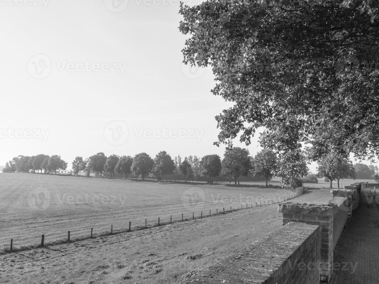 the small village of Grieth at the river rhine photo