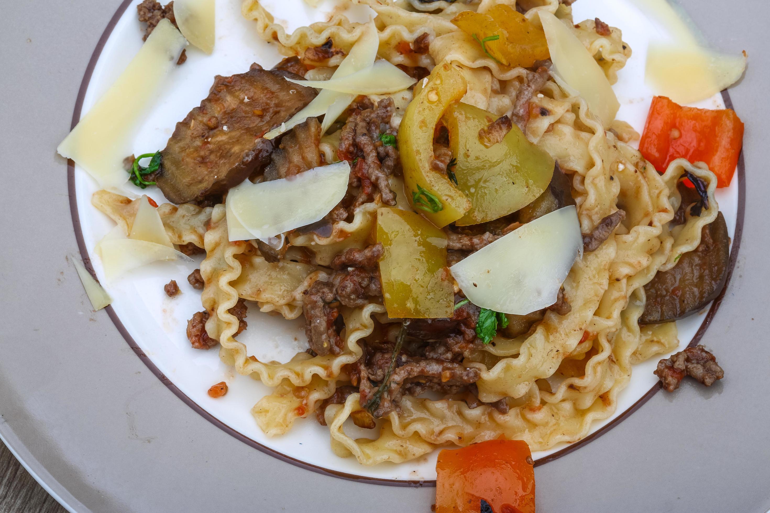Pasta mafalde on the plate 12770676 Stock Photo at Vecteezy