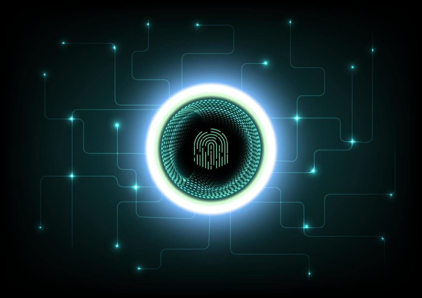 Abstract fingerprint technology background. vector