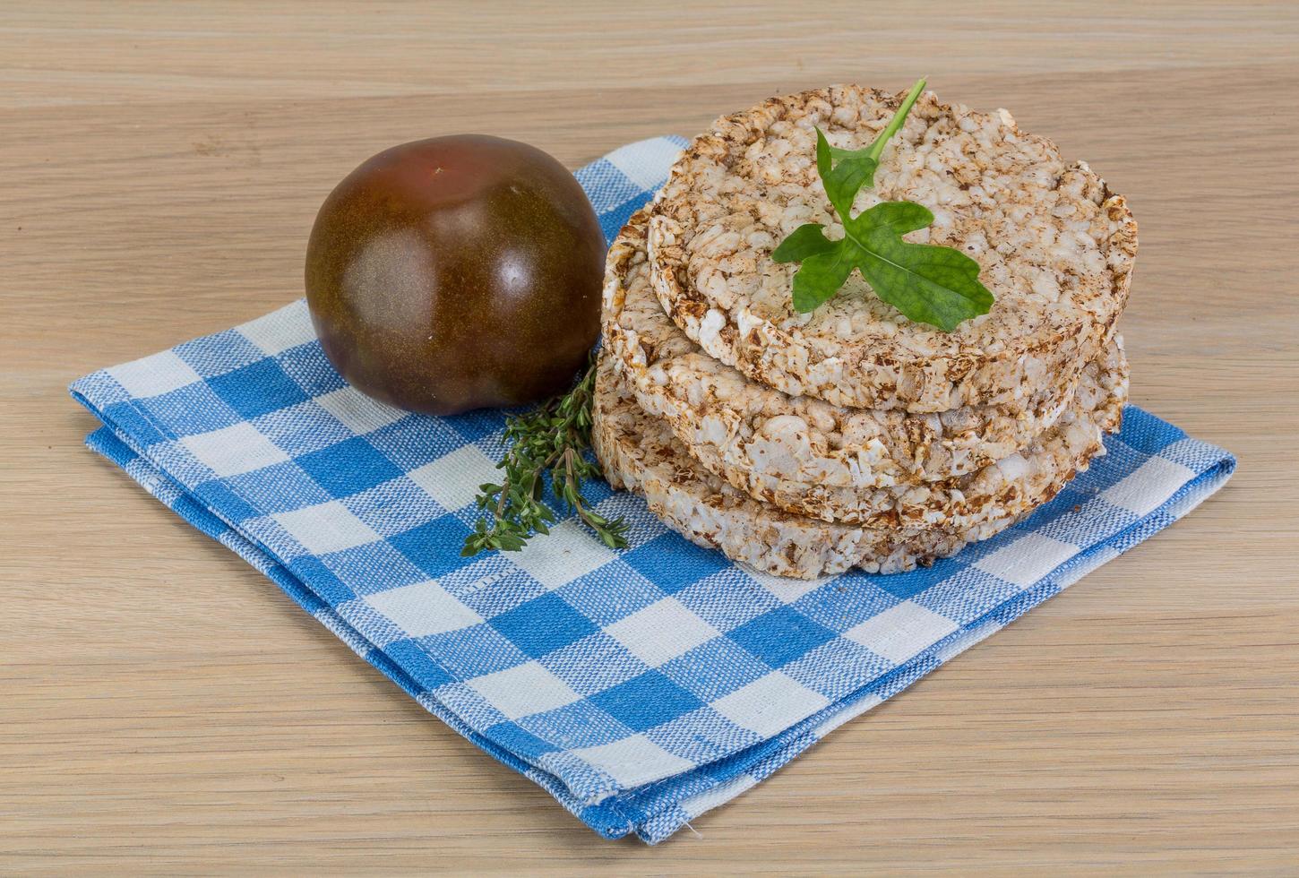 Crispbread on wood photo