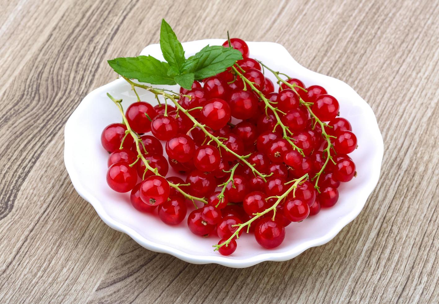 Red currants view photo