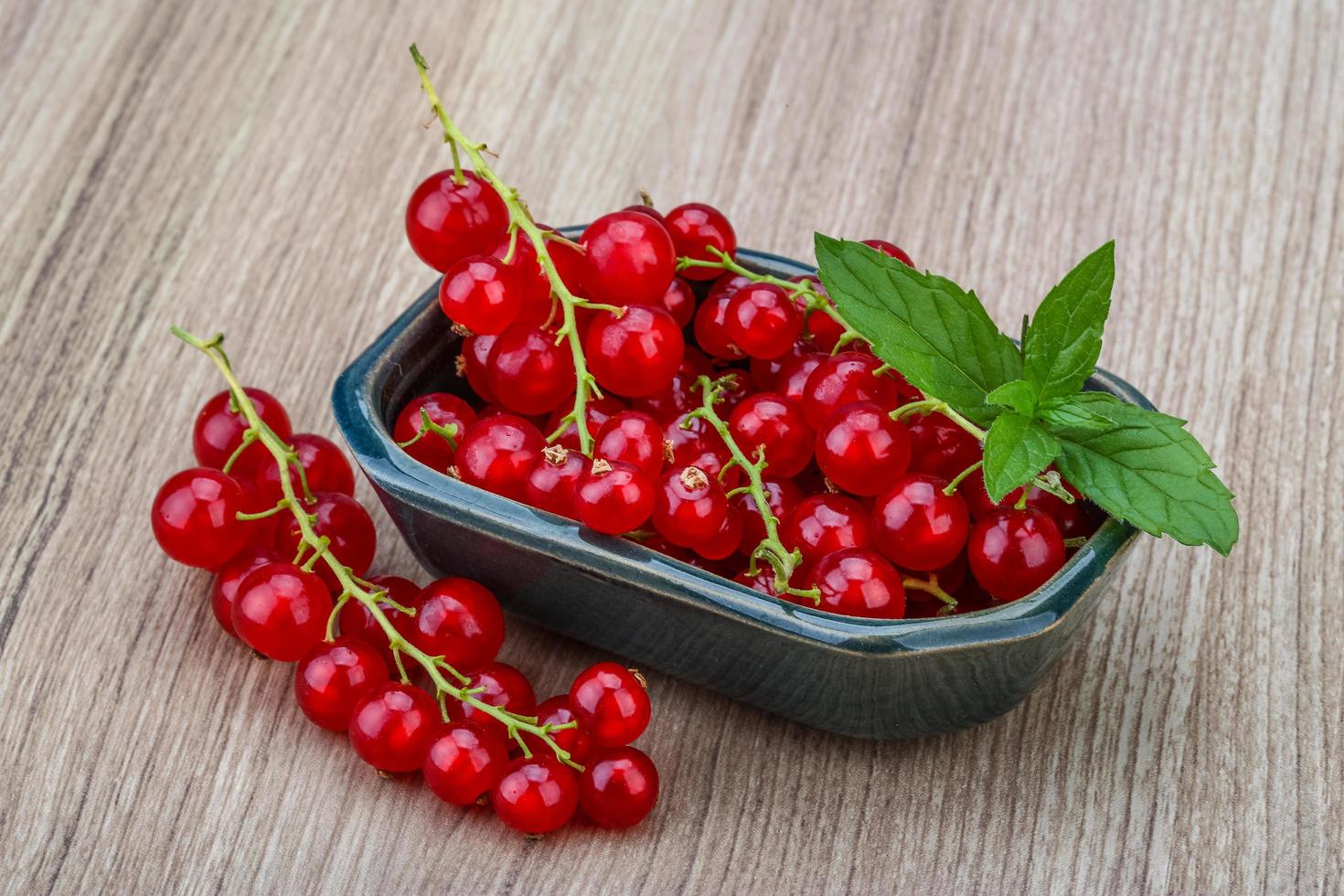 Red currants view photo