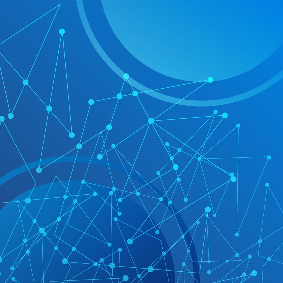 technology background design with dots and lines connection vector
