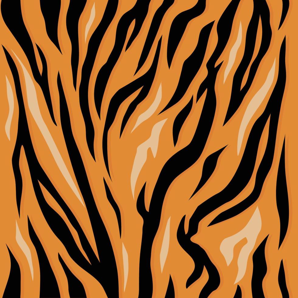 tigre, seamless, patrón, textura vector