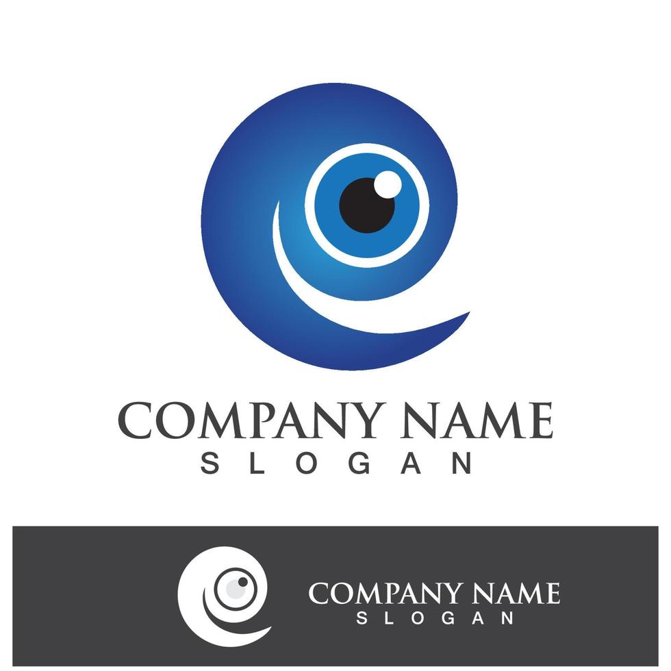 Eye care vector logo design