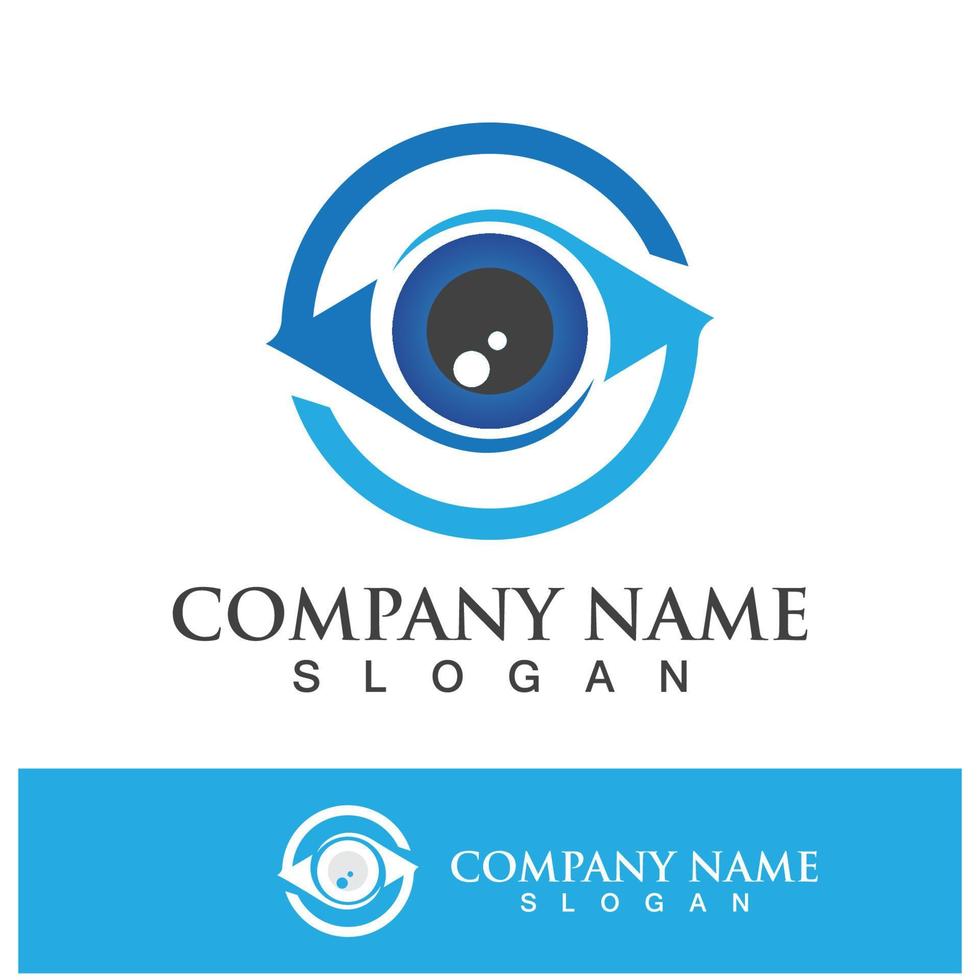 Eye care vector logo design