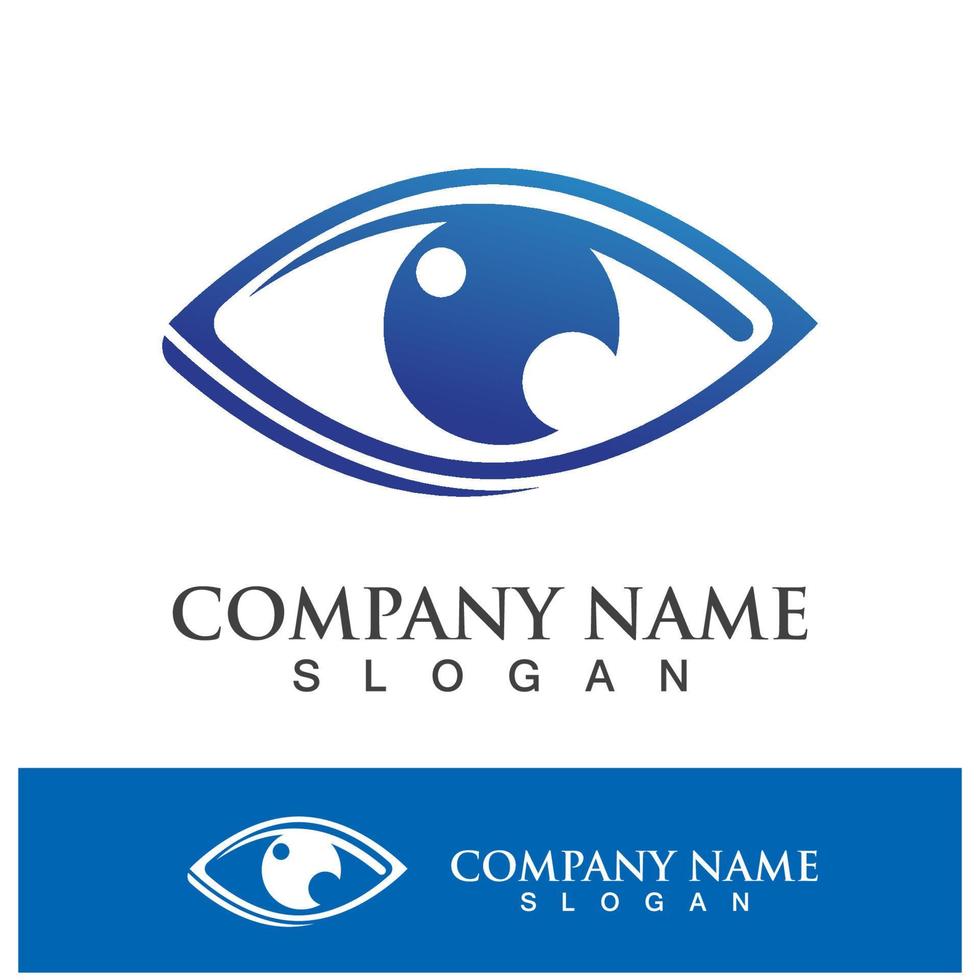 Eye care vector logo design