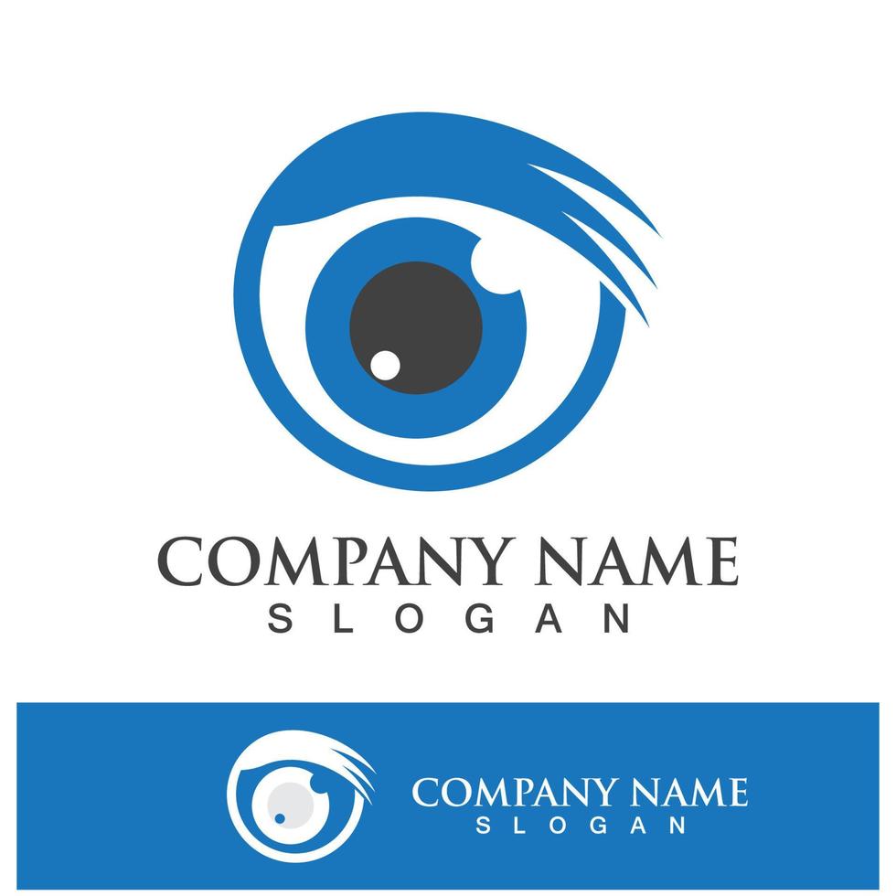 Eye care vector logo design