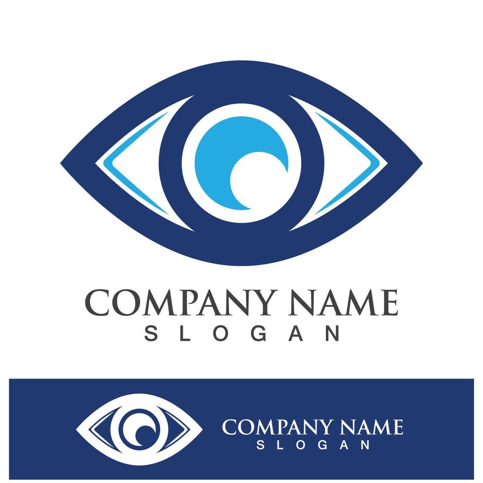 Eye care vector logo design