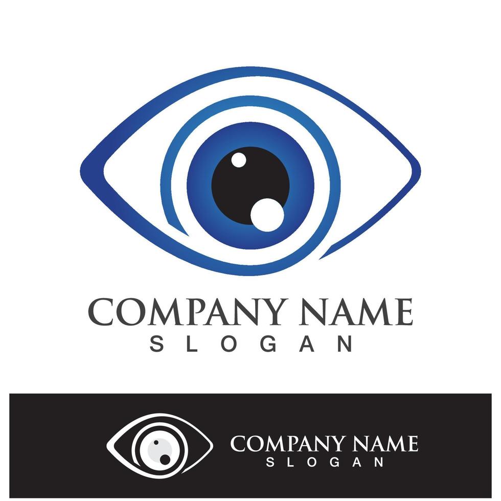 Eye care vector logo design