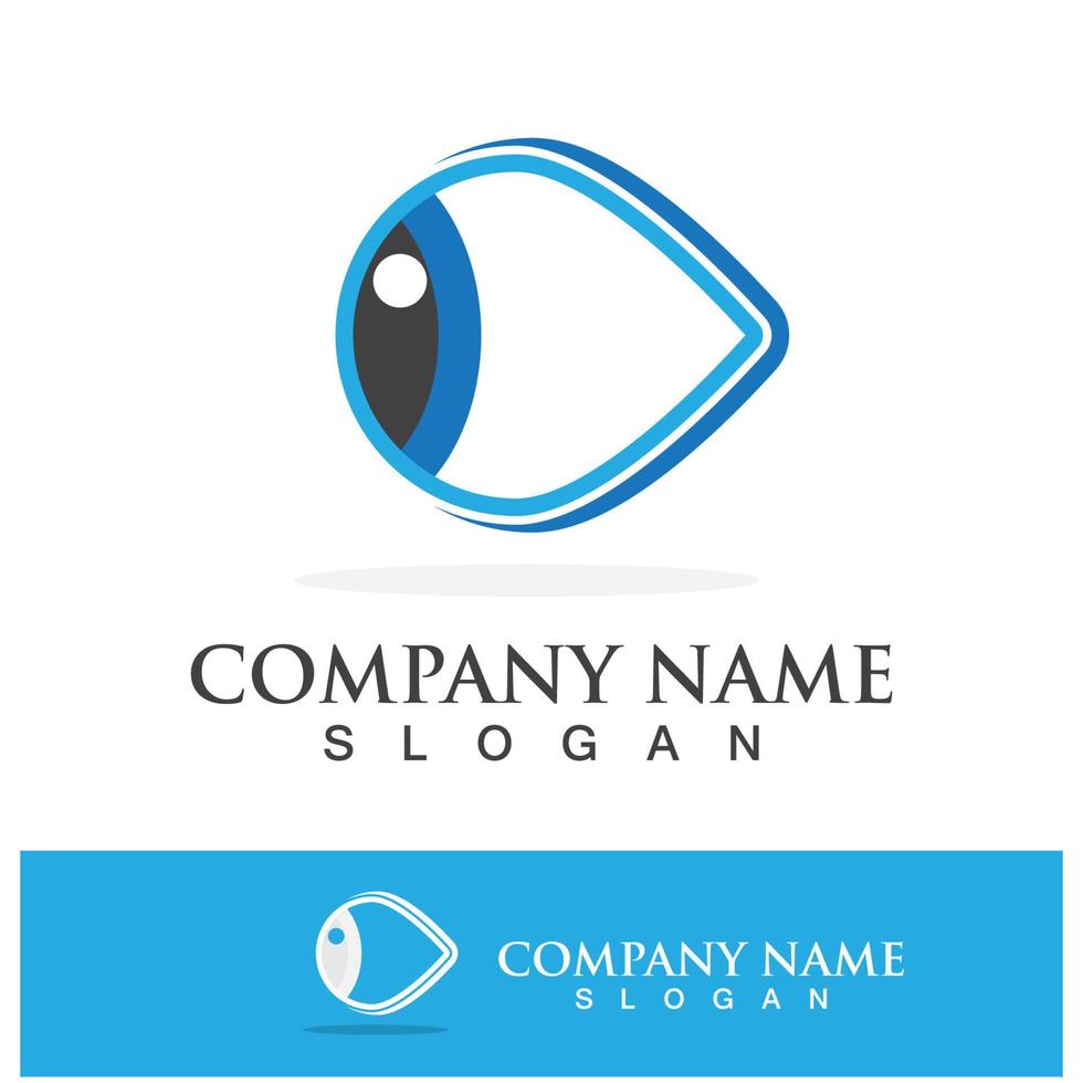 Eye care vector logo design