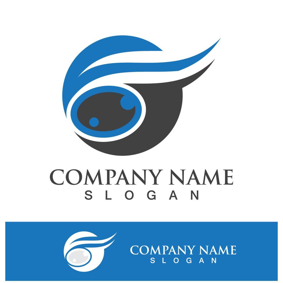 Eye care vector logo design