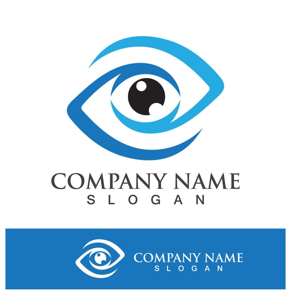 Eye care vector logo design