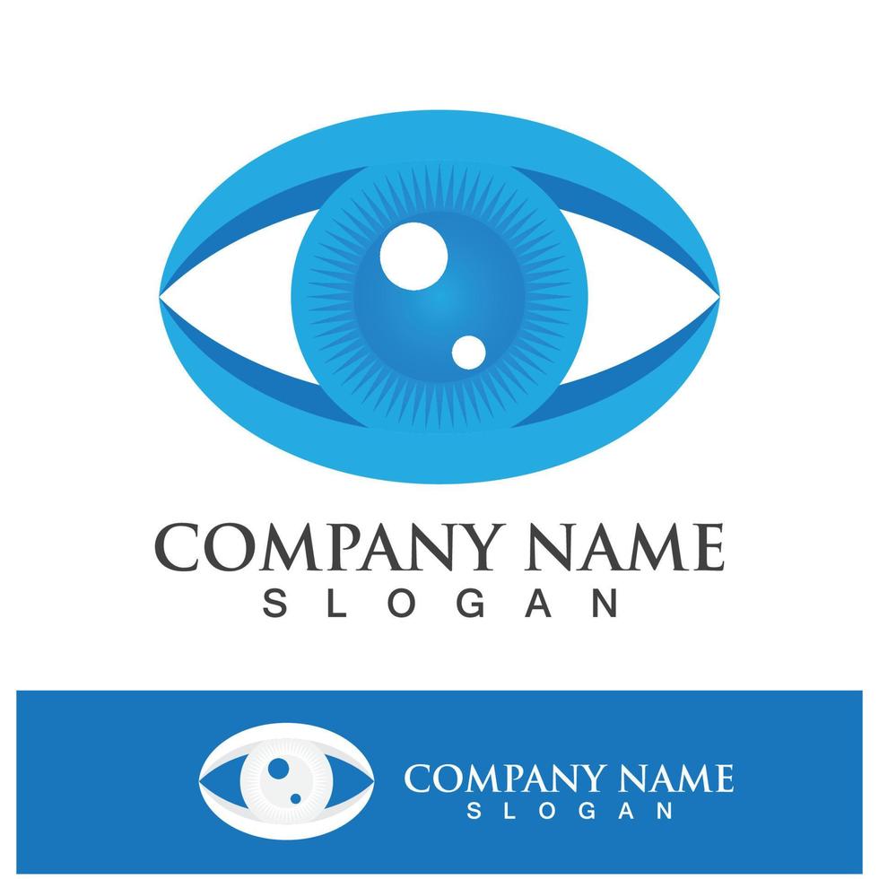 Eye care vector logo design