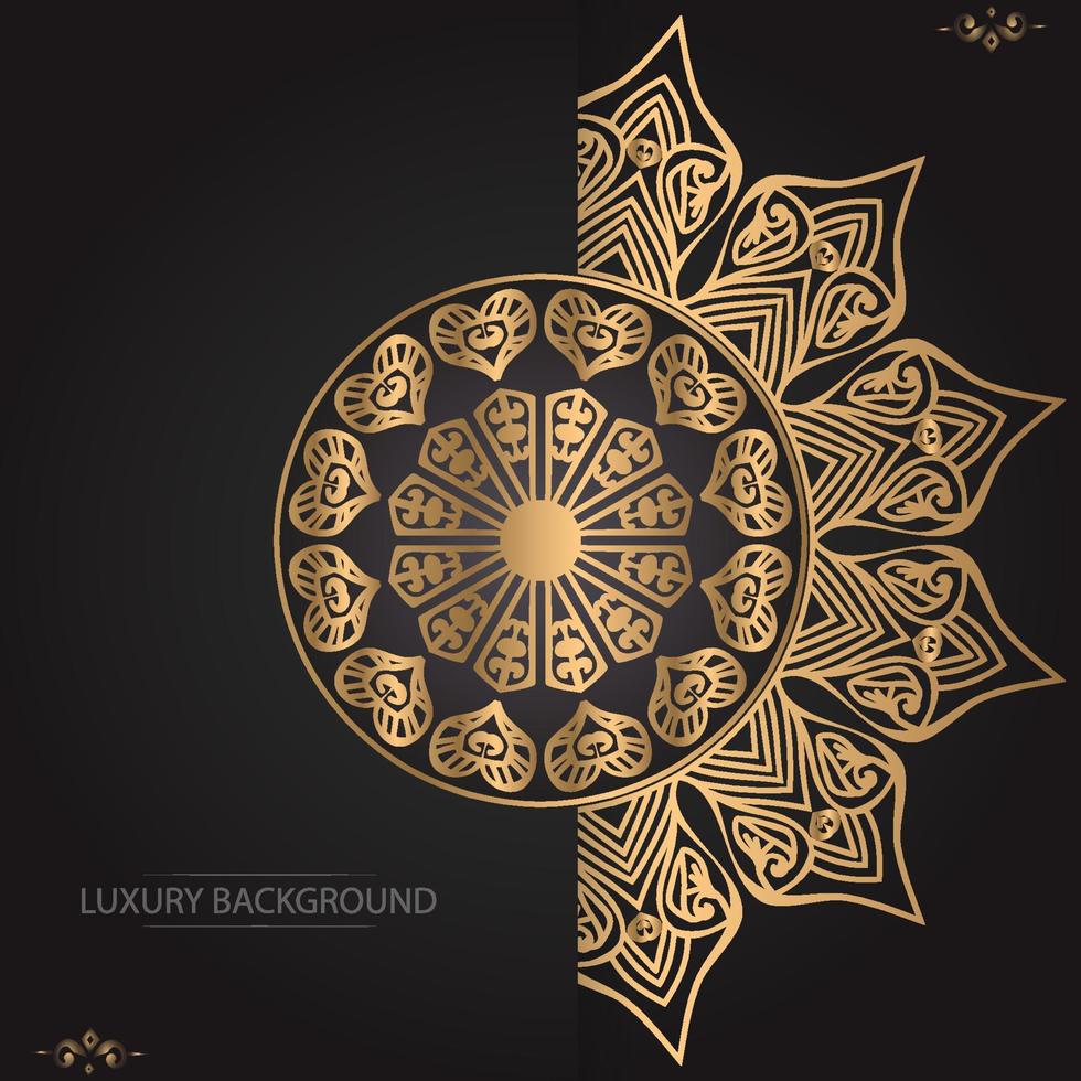 Luxury ornamental mandala background  design template vector