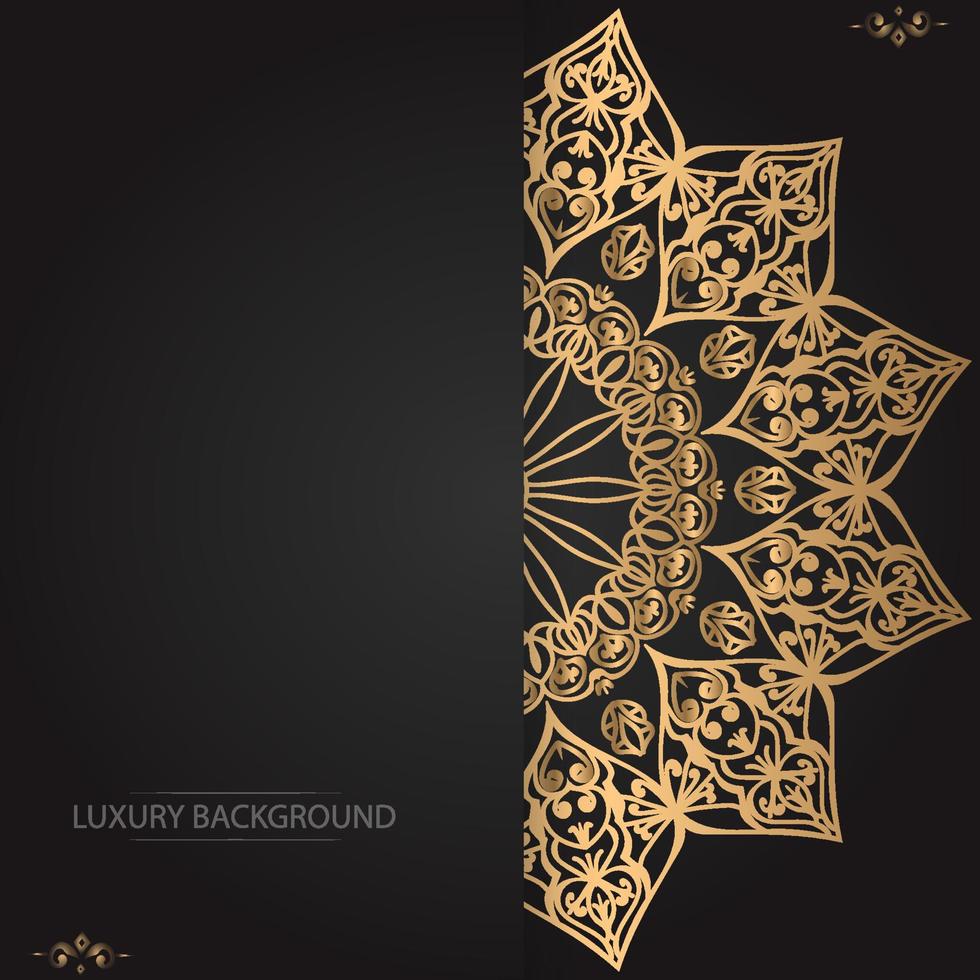 Luxury ornamental mandala background  design template vector