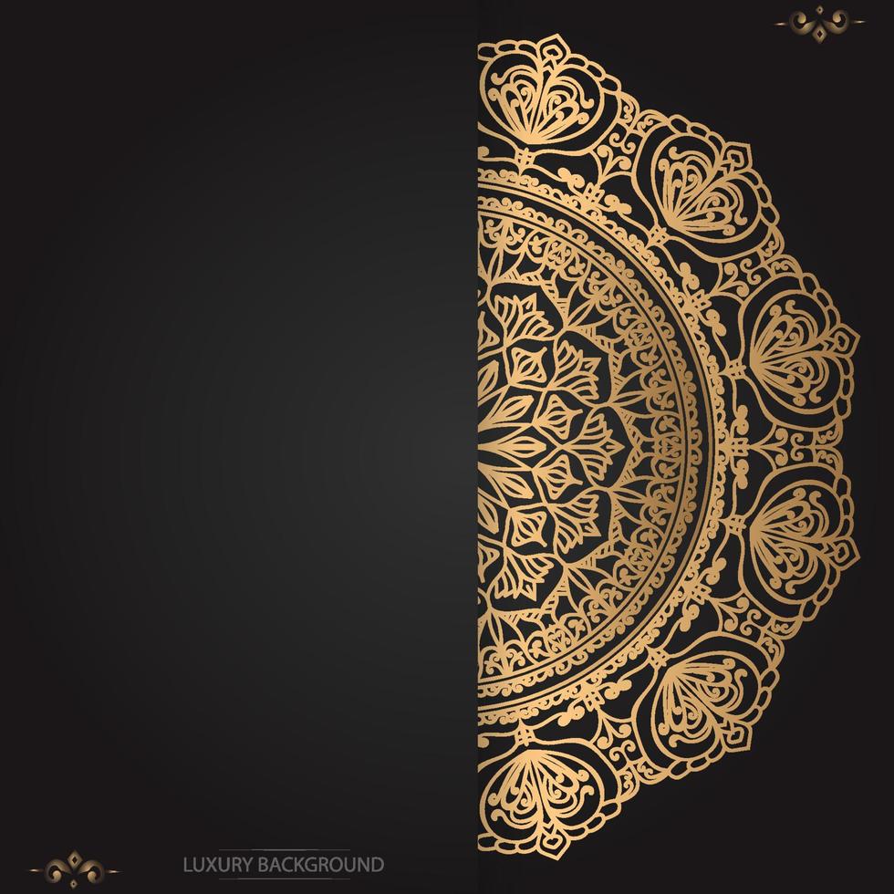 Luxury ornamental mandala background  design template vector