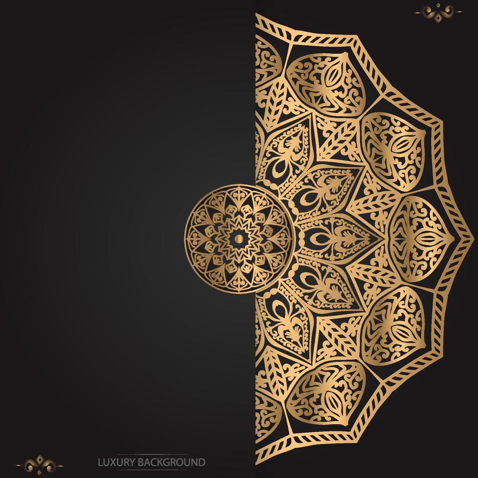 Luxury ornamental mandala background  design template vector