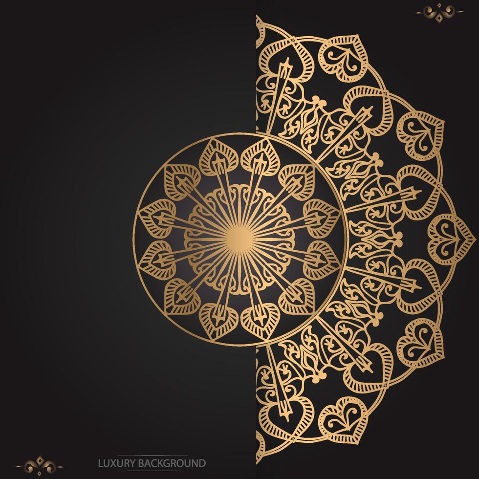 Luxury ornamental mandala background  design template vector