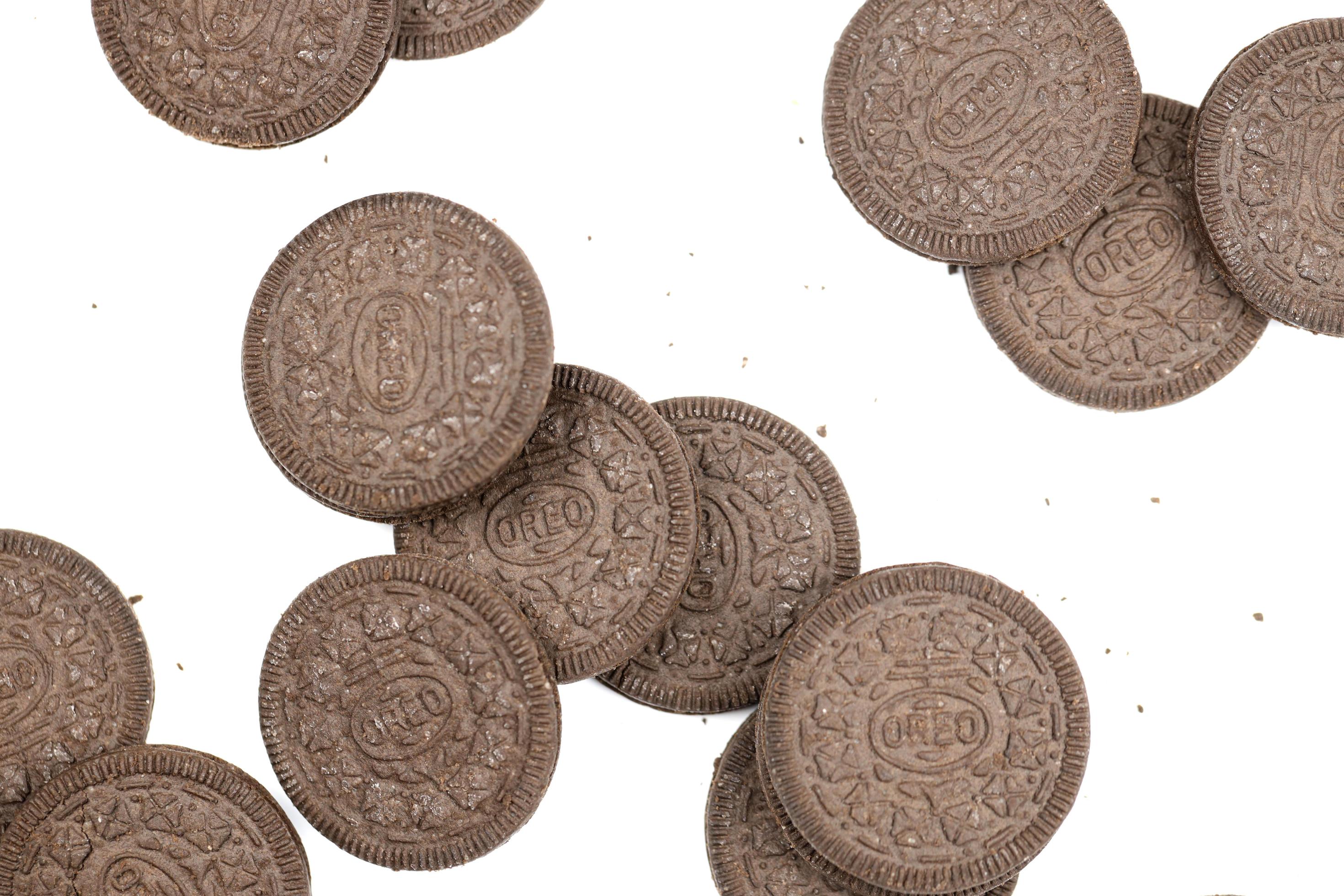 KHARKIV, UKRAINE FEBRUARY 14, 2021 Oreo thins crispy cookies. The