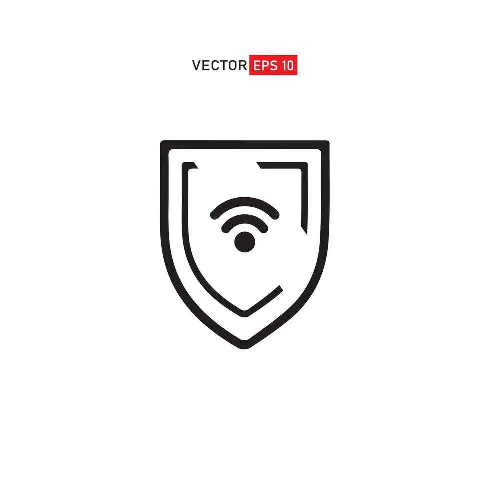 Protection wifi. Private network. Shield with wi-fi symbol. VPN - virtual private network . Vector shield 4 icon. Security internet icon. Protection icon. Protection activated. Active safety. Firewall