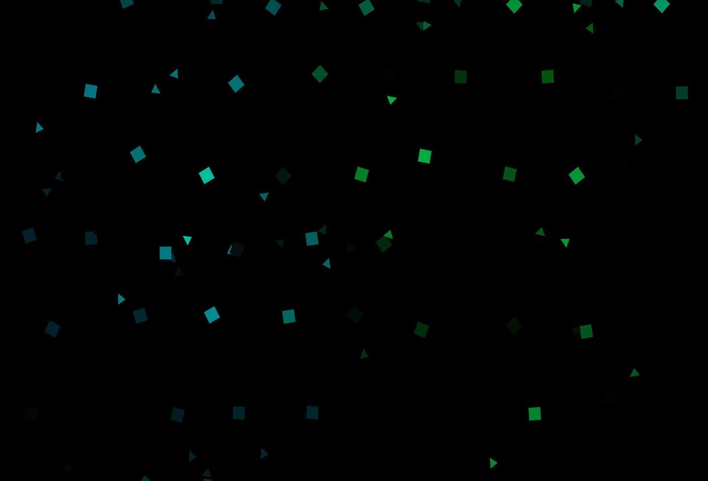 Dark Blue, Green vector backdrop with lines, circles, rhombus.