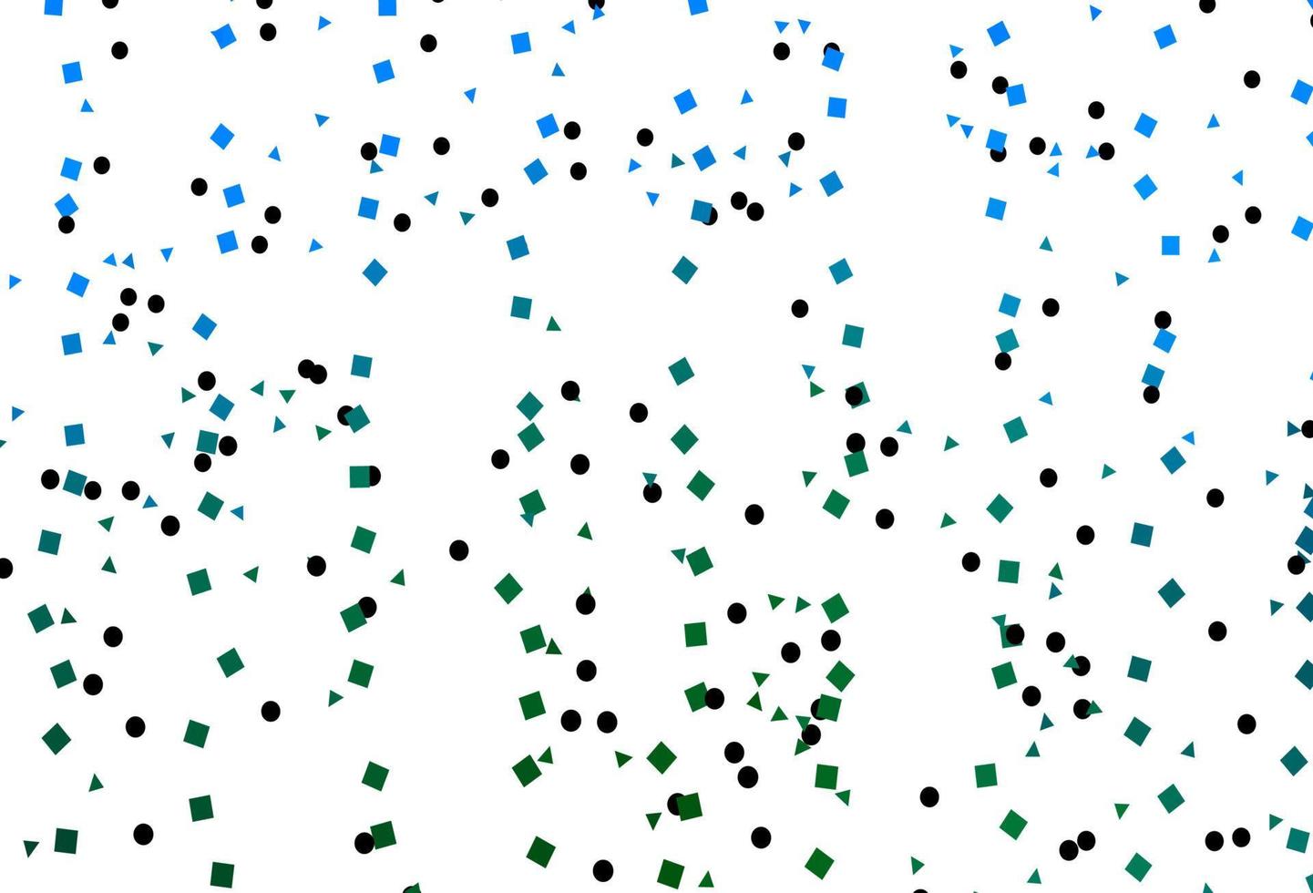 Telón de fondo de vector azul claro, verde con líneas, círculos, rombos.