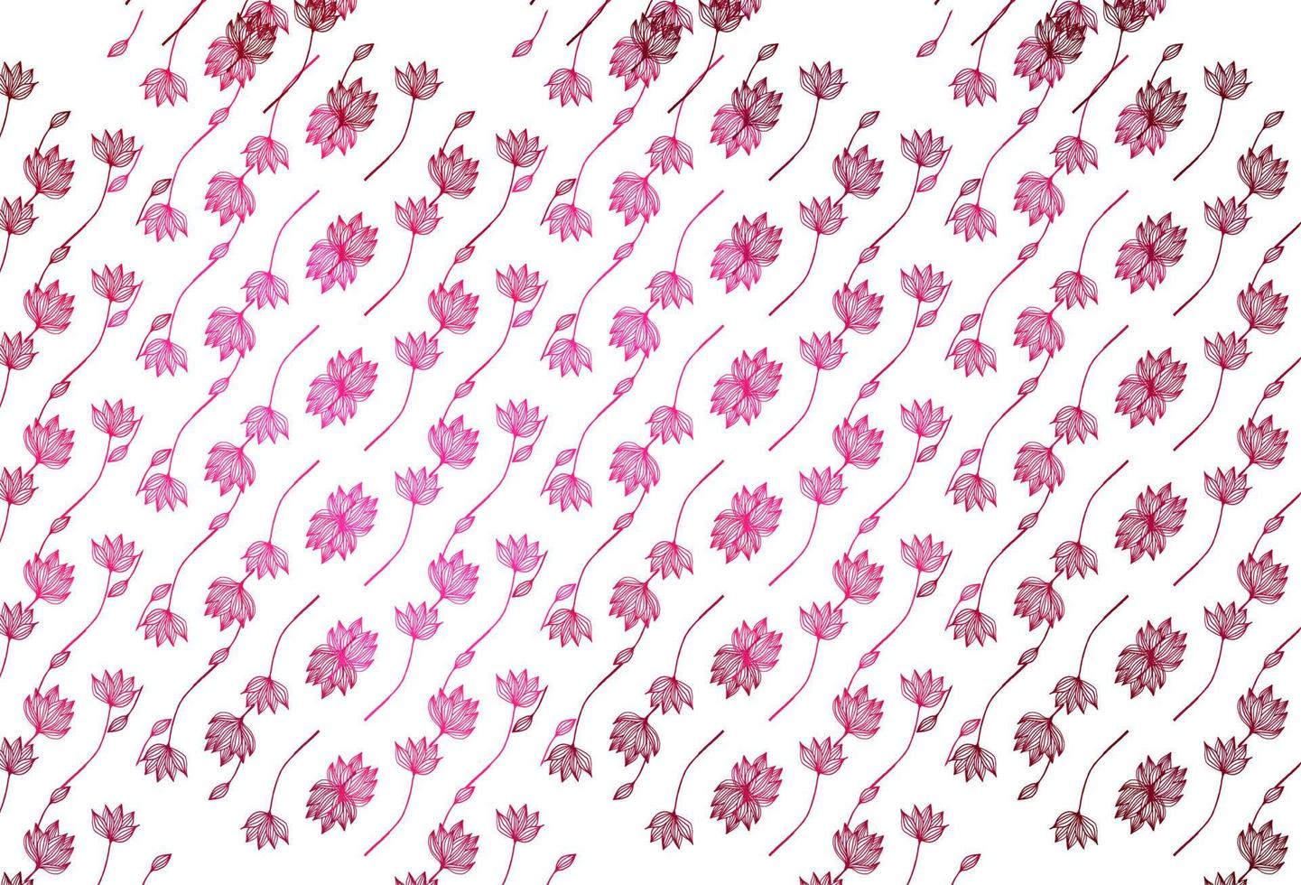 Light Pink vector sketch pattern.
