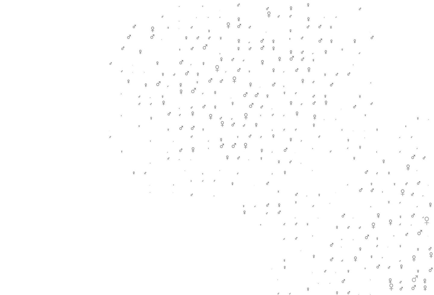 Light silver, gray vector template with man, woman symbols.