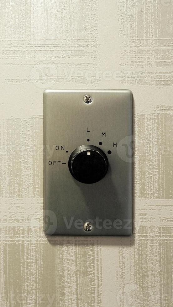 Air condition controls button on the wall photo