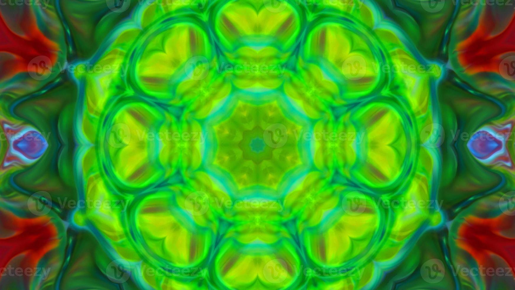 Wonderful Kaleidoscope Backgrounds Created From Colorful Ink Paint Spread photo