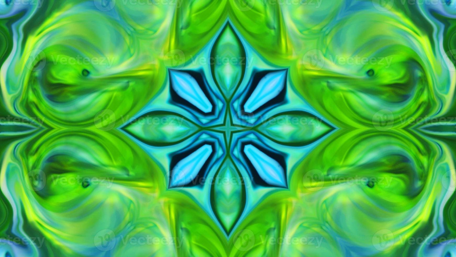 Wonderful Kaleidoscope Backgrounds Created From Colorful Ink Paint Spread photo
