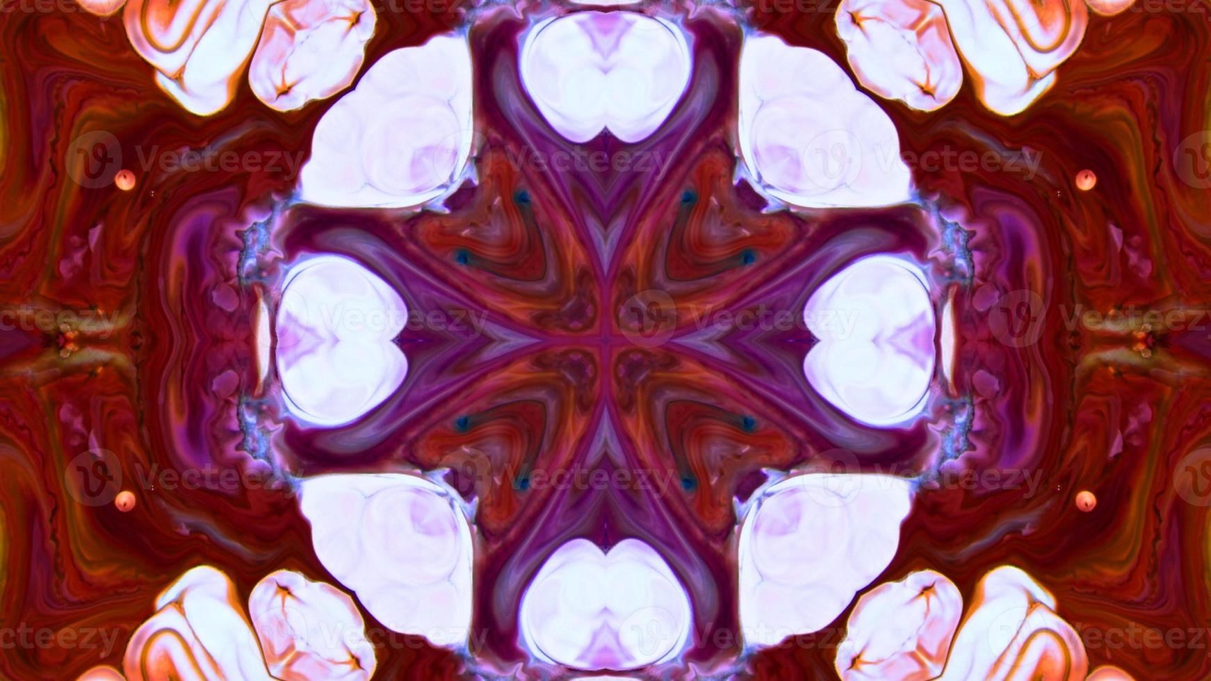 Wonderful Kaleidoscope Backgrounds Created From Colorful Ink Paint Spread photo