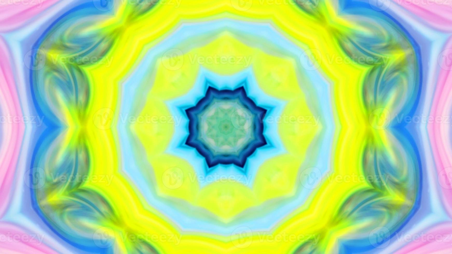Wonderful Kaleidoscope Backgrounds Created From Colorful Ink Paint Spread photo