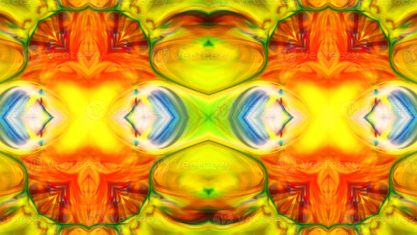 Wonderful Kaleidoscope Backgrounds Created From Colorful Ink Paint Spread photo