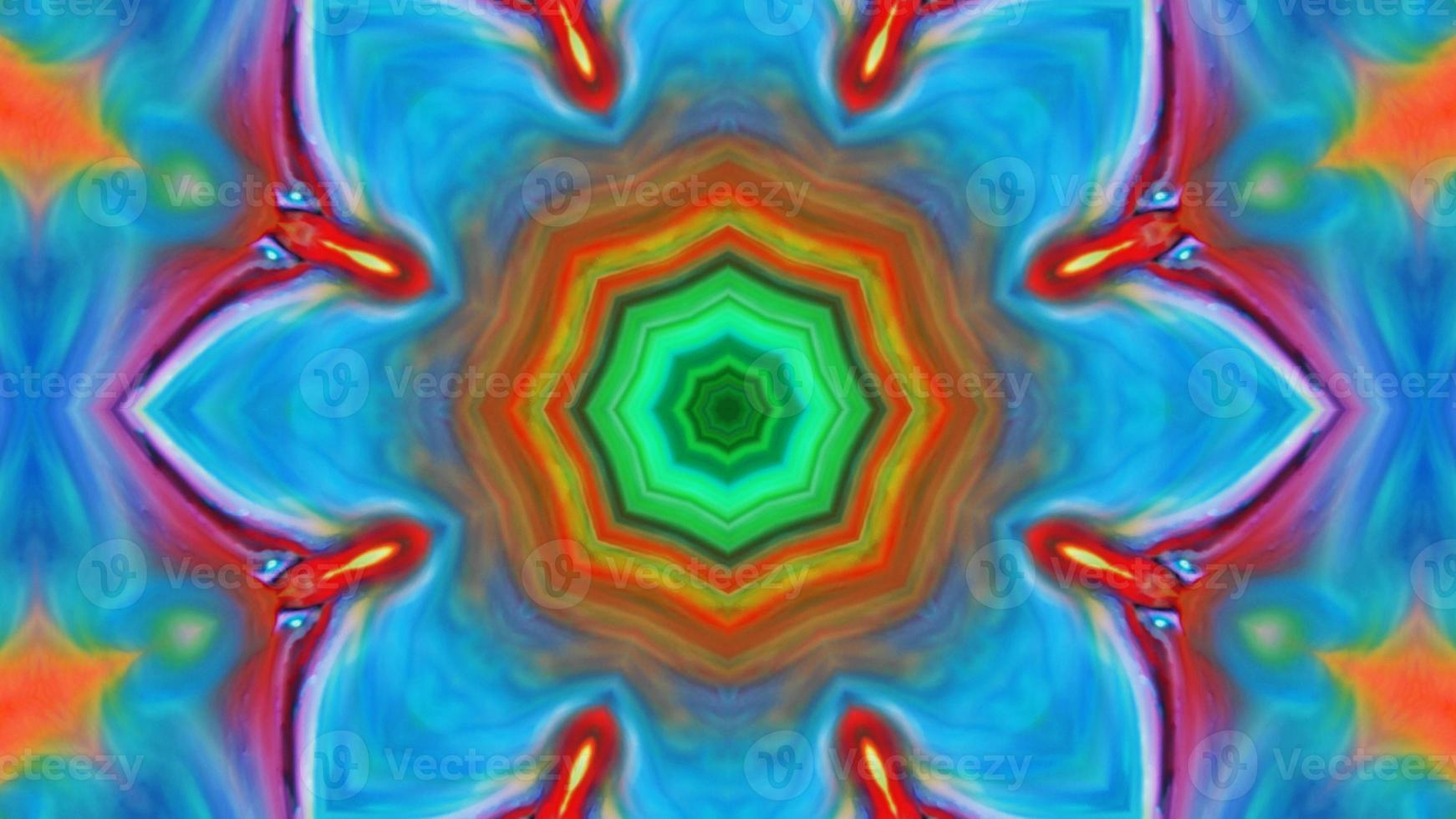 Wonderful Kaleidoscope Backgrounds Created From Colorful Ink Paint Spread photo