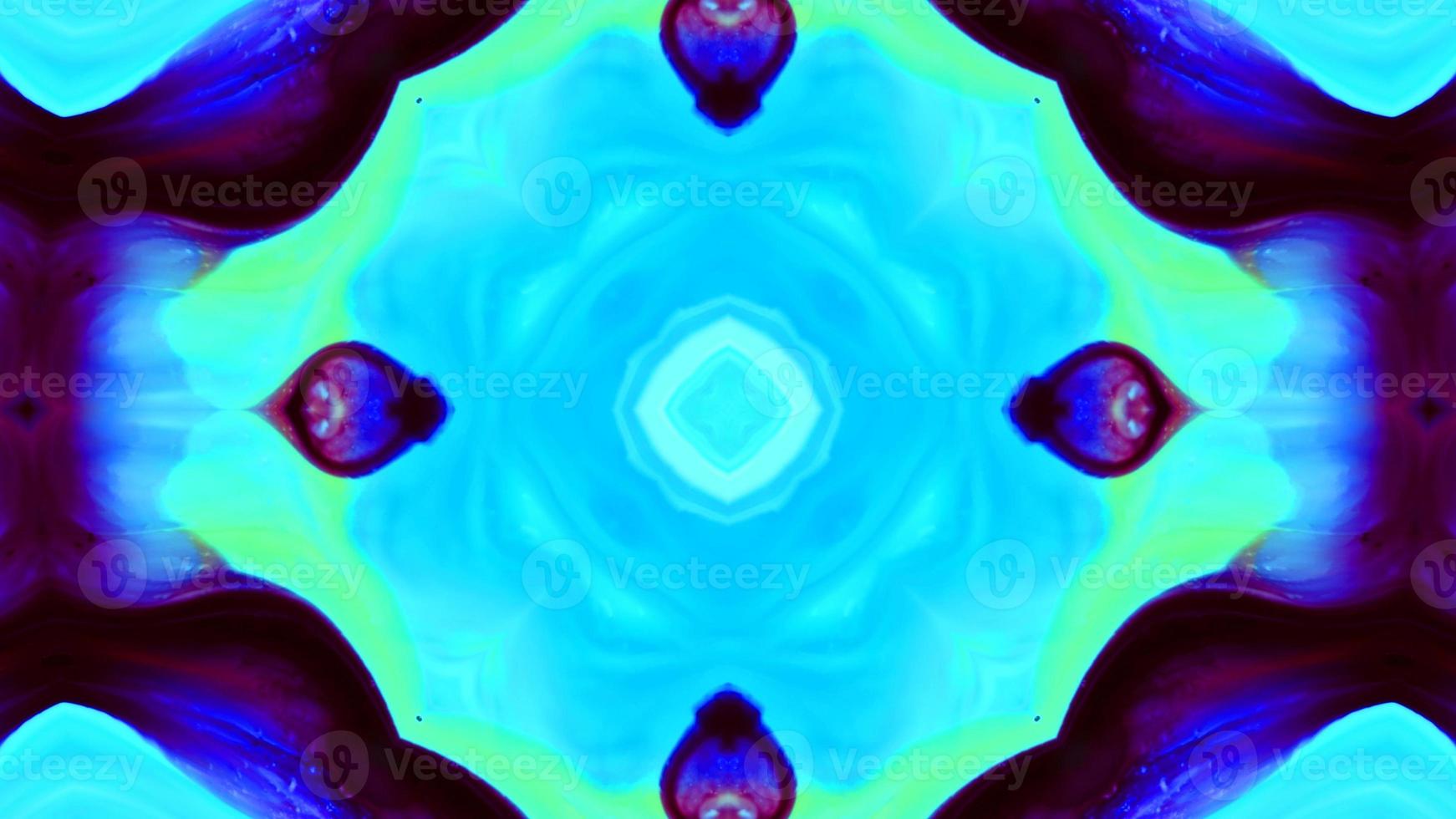 Wonderful Kaleidoscope Backgrounds Created From Colorful Ink Paint Spread photo