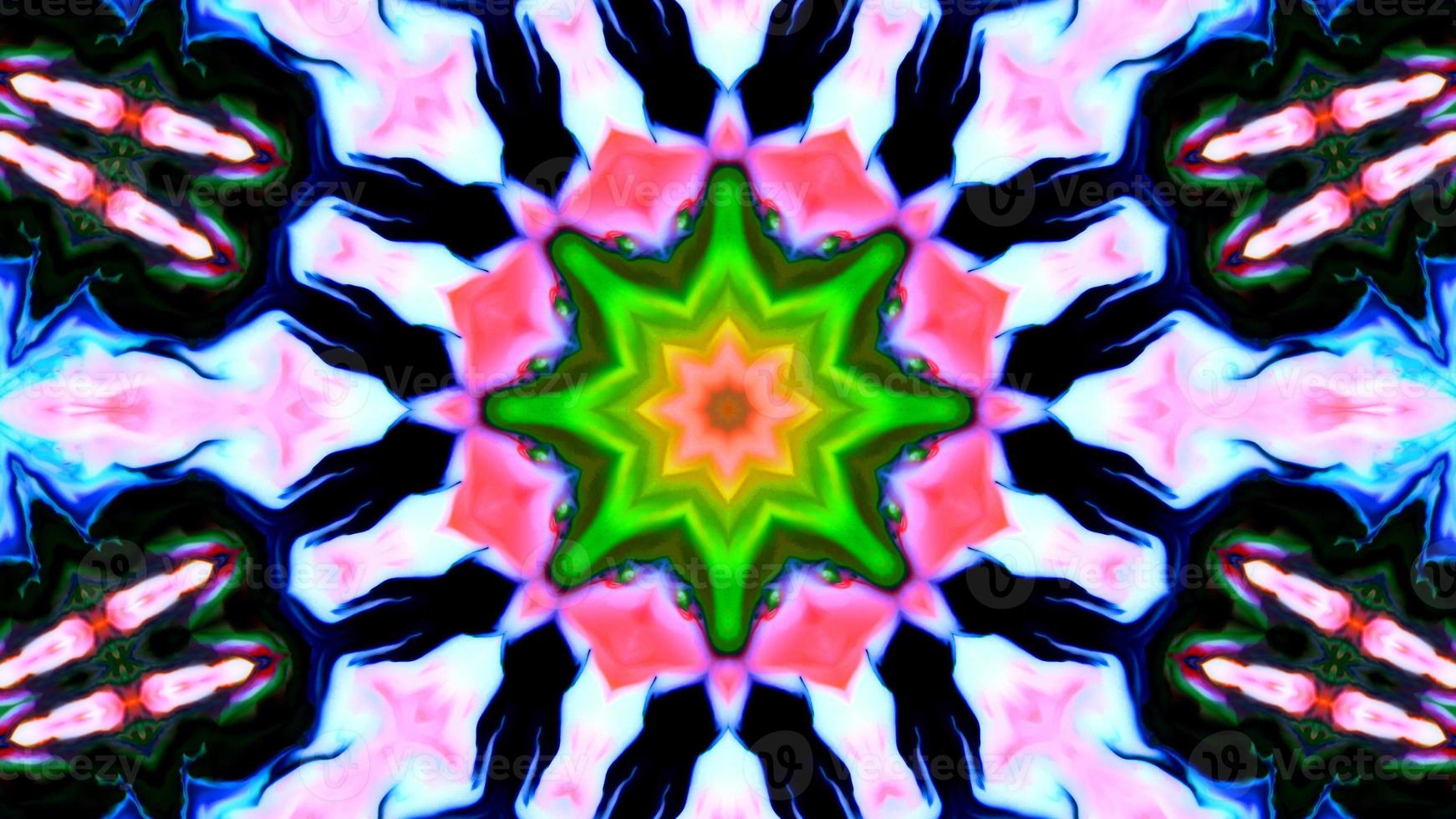 Wonderful Kaleidoscope Backgrounds Created From Colorful Ink Paint Spread photo