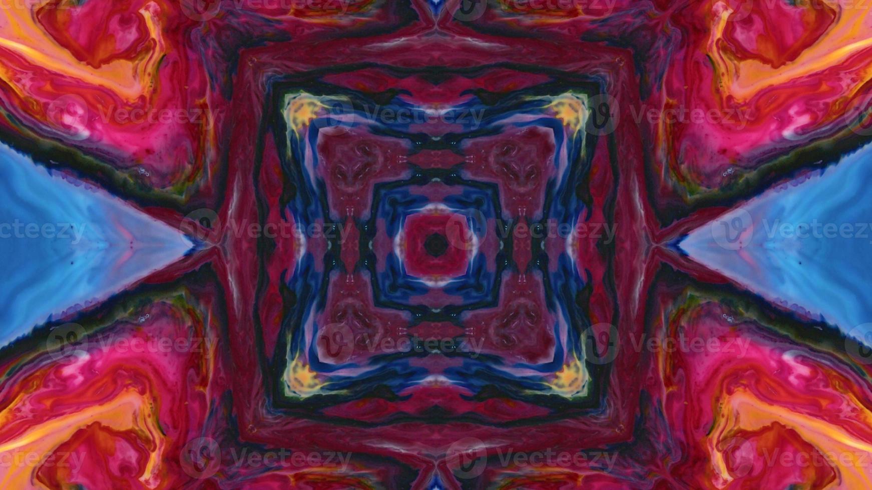 Wonderful Kaleidoscope Backgrounds Created From Colorful Ink Paint Spread photo