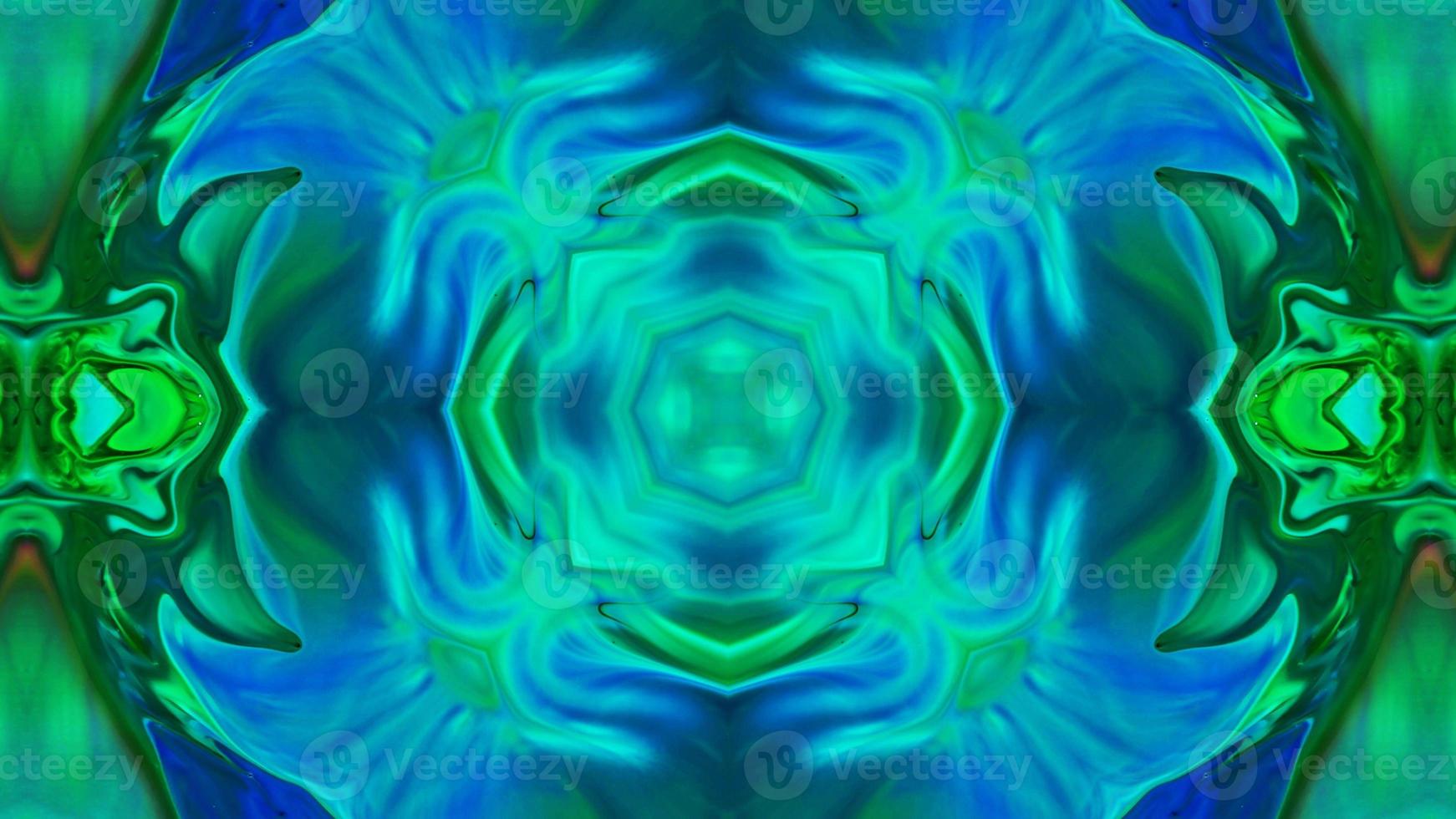 Wonderful Kaleidoscope Backgrounds Created From Colorful Ink Paint Spread photo