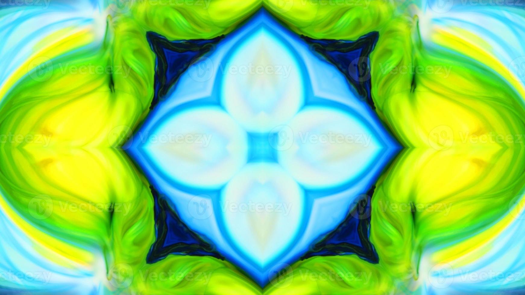 Wonderful Kaleidoscope Backgrounds Created From Colorful Ink Paint Spread photo