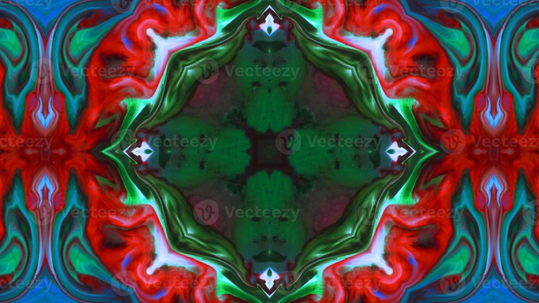Wonderful Kaleidoscope Backgrounds Created From Colorful Ink Paint Spread photo