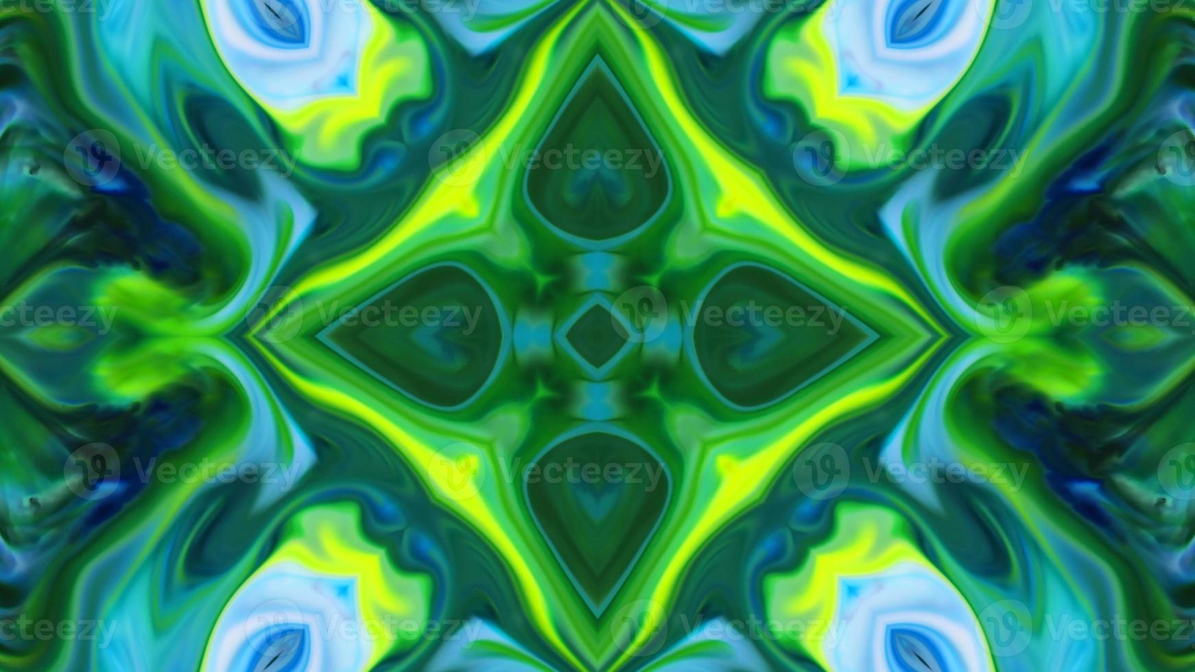 Wonderful Kaleidoscope Backgrounds Created From Colorful Ink Paint Spread photo